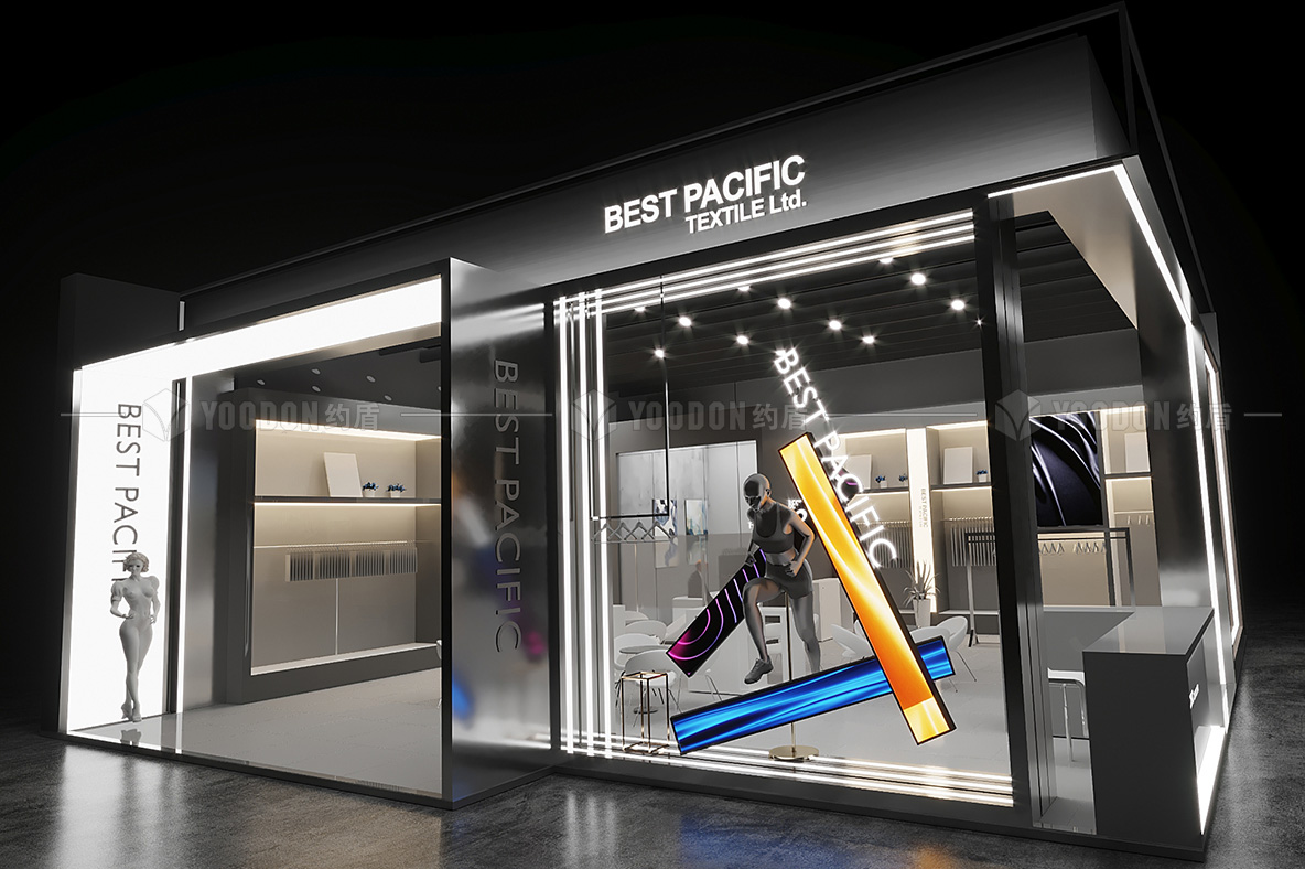 紡織面料展臺設計